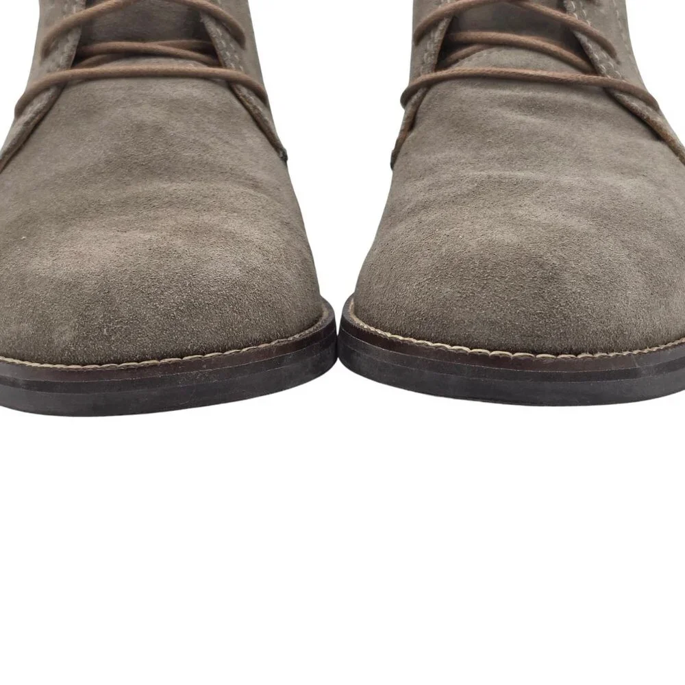 Cole Haan Ogden Stitch Suede Chukka Boots Taupe Tan Dress Casual Shoes Mens 9M